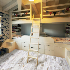 Modern house, modern bedroom Bone